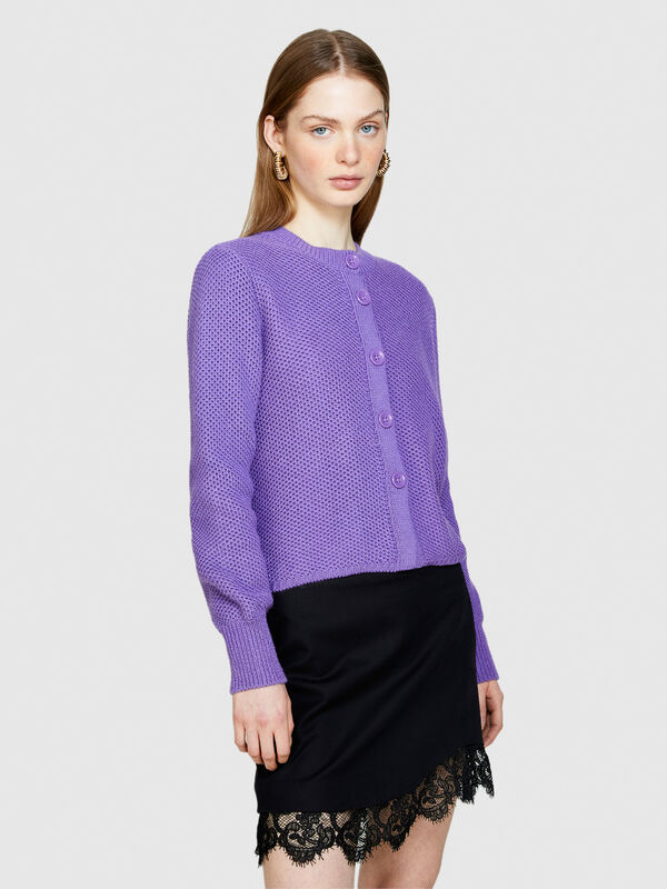 Cardigan with buttons - women's cardigans | Sisley