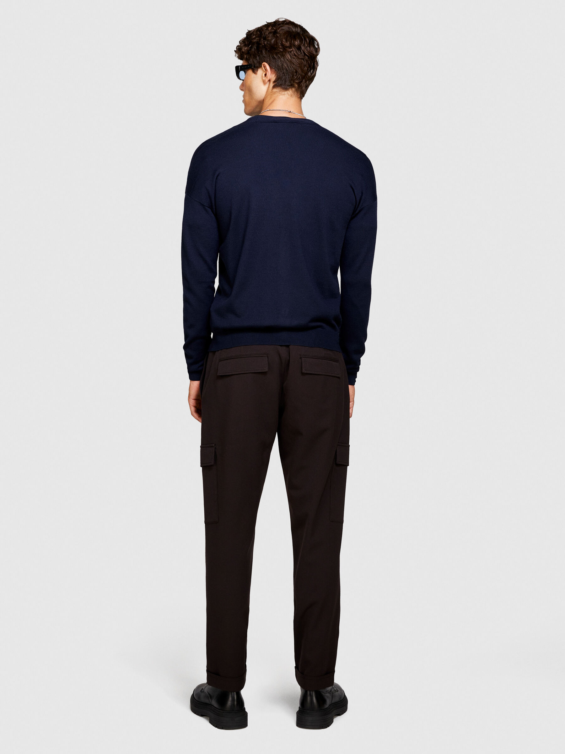 Knit cardigan Dark Blue Sisley