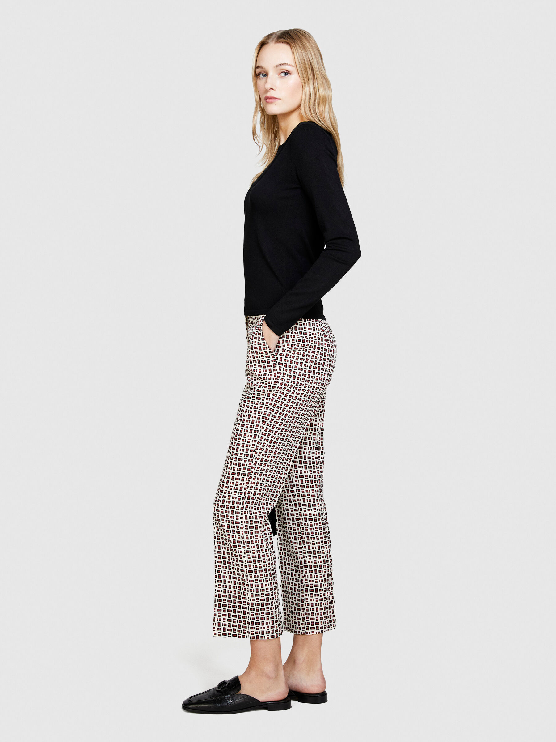 Womens patterned online cigarette trousers