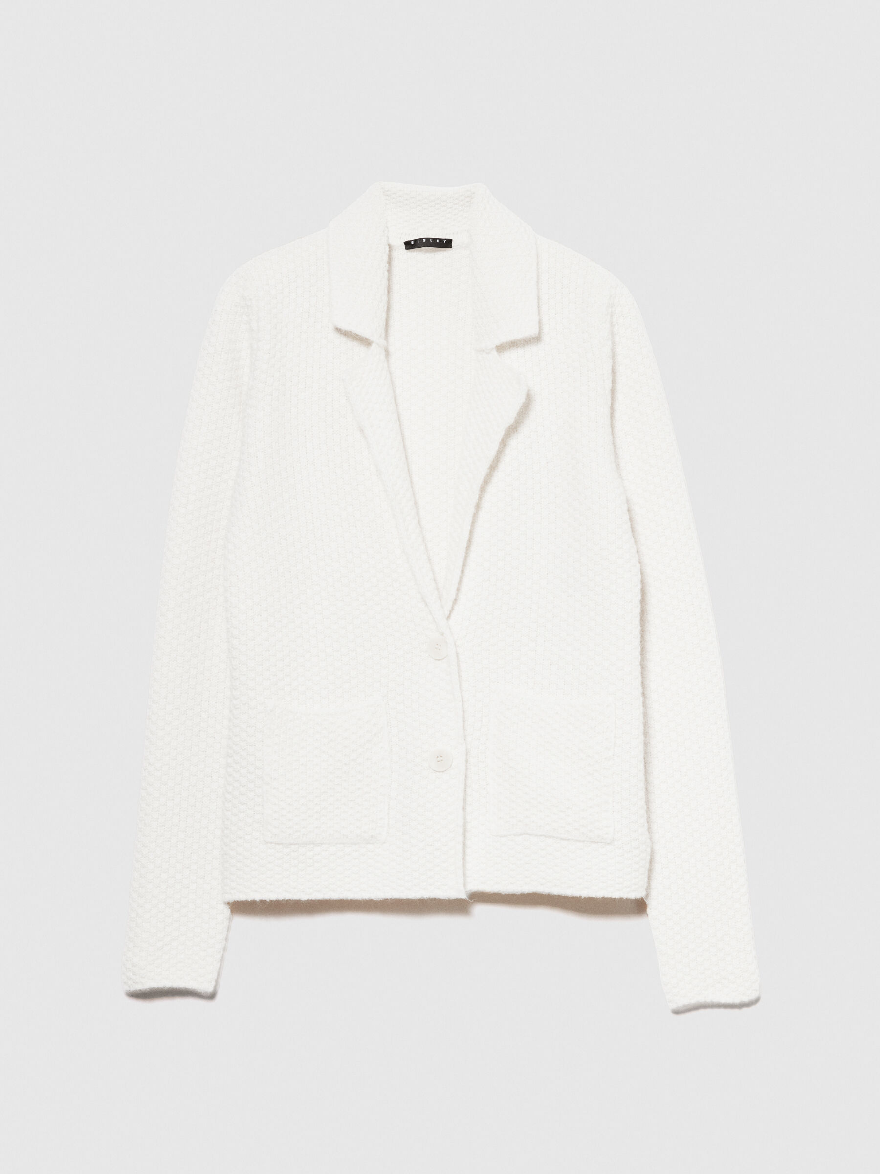 Knit blazer White Sisley