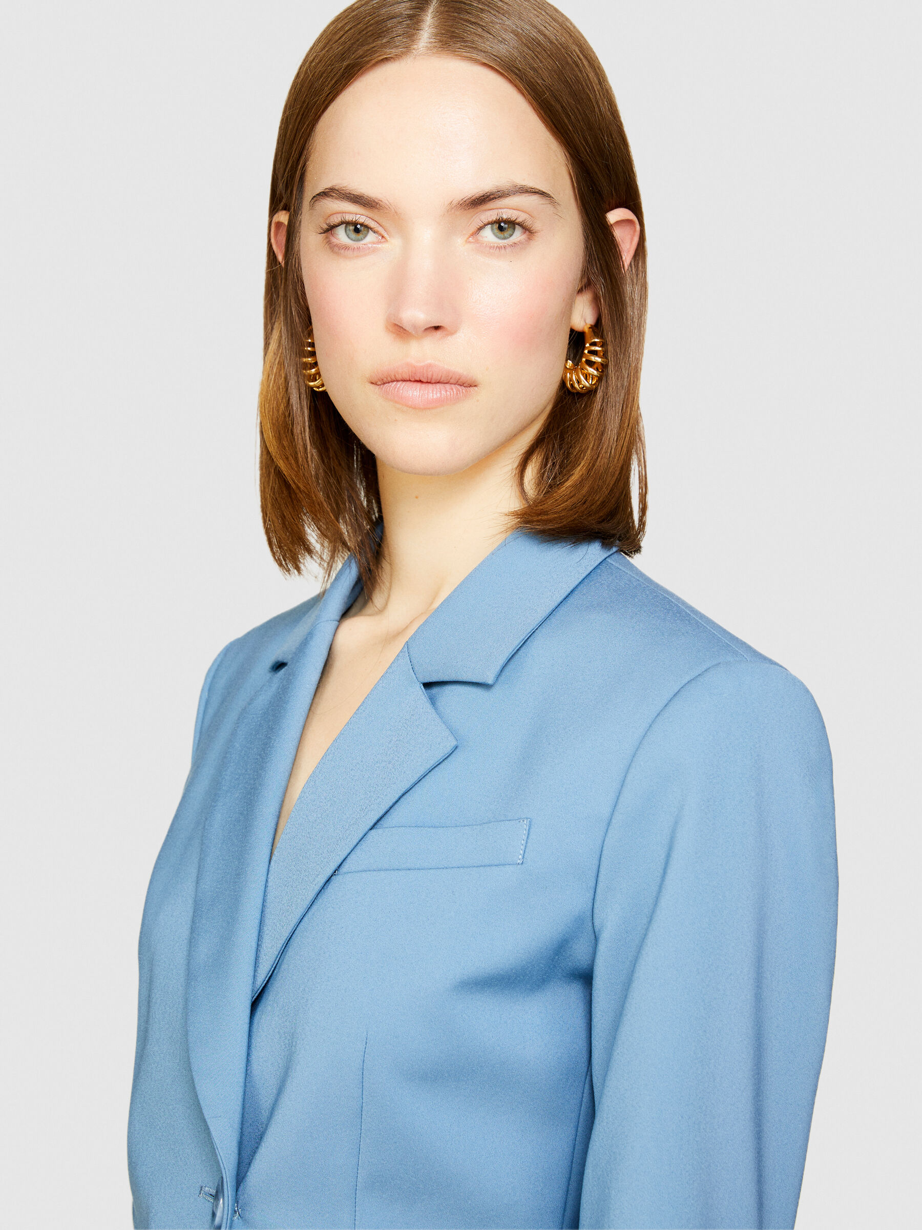 Slim fit blazer Light Blue Sisley