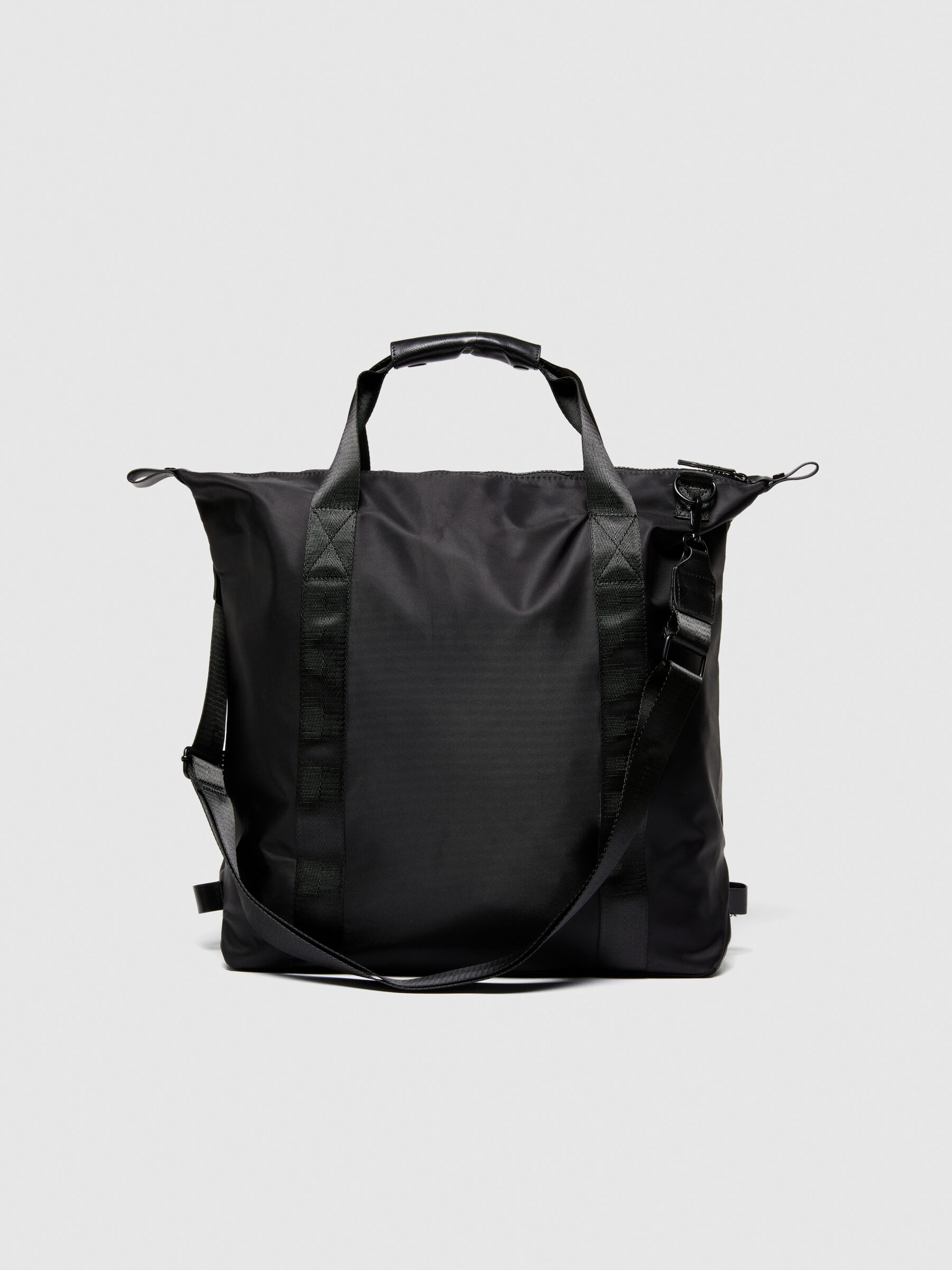 Black tote bag with shoulder strap 2025