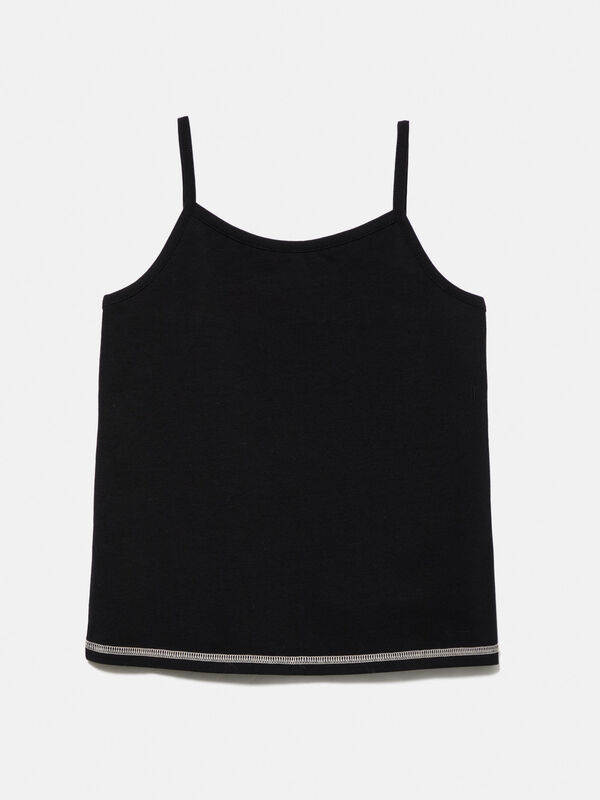 Tank top with logo - girls' tops | Sisley Young