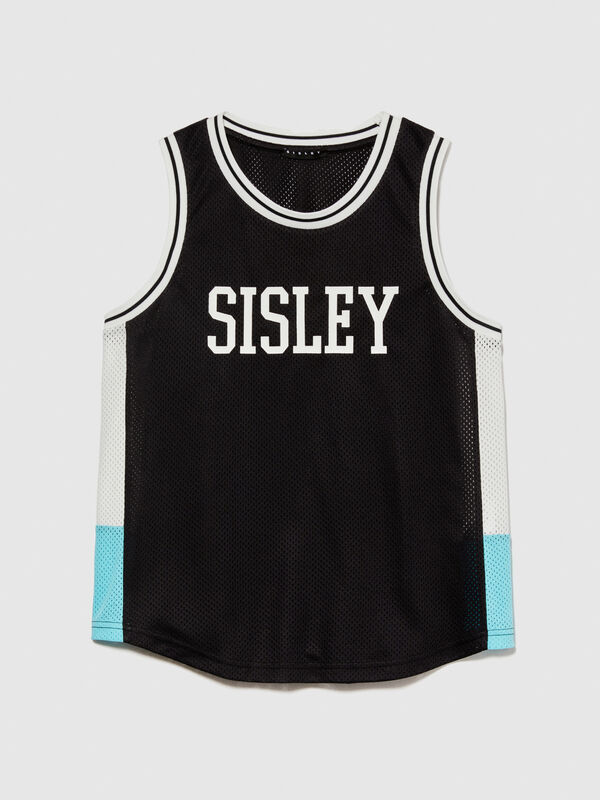 Color block mesh tank top - boys' tank tops | Sisley Young
