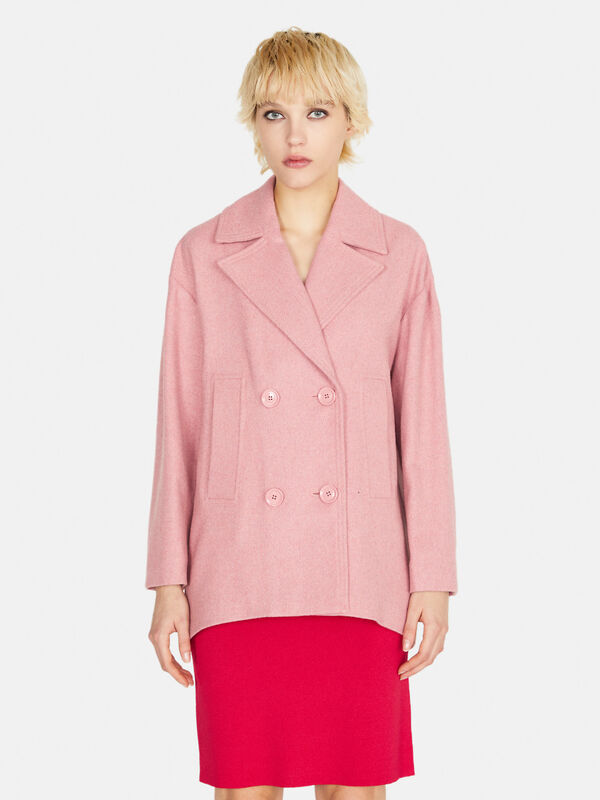 Short double-breasted coat - women's coats | Sisley