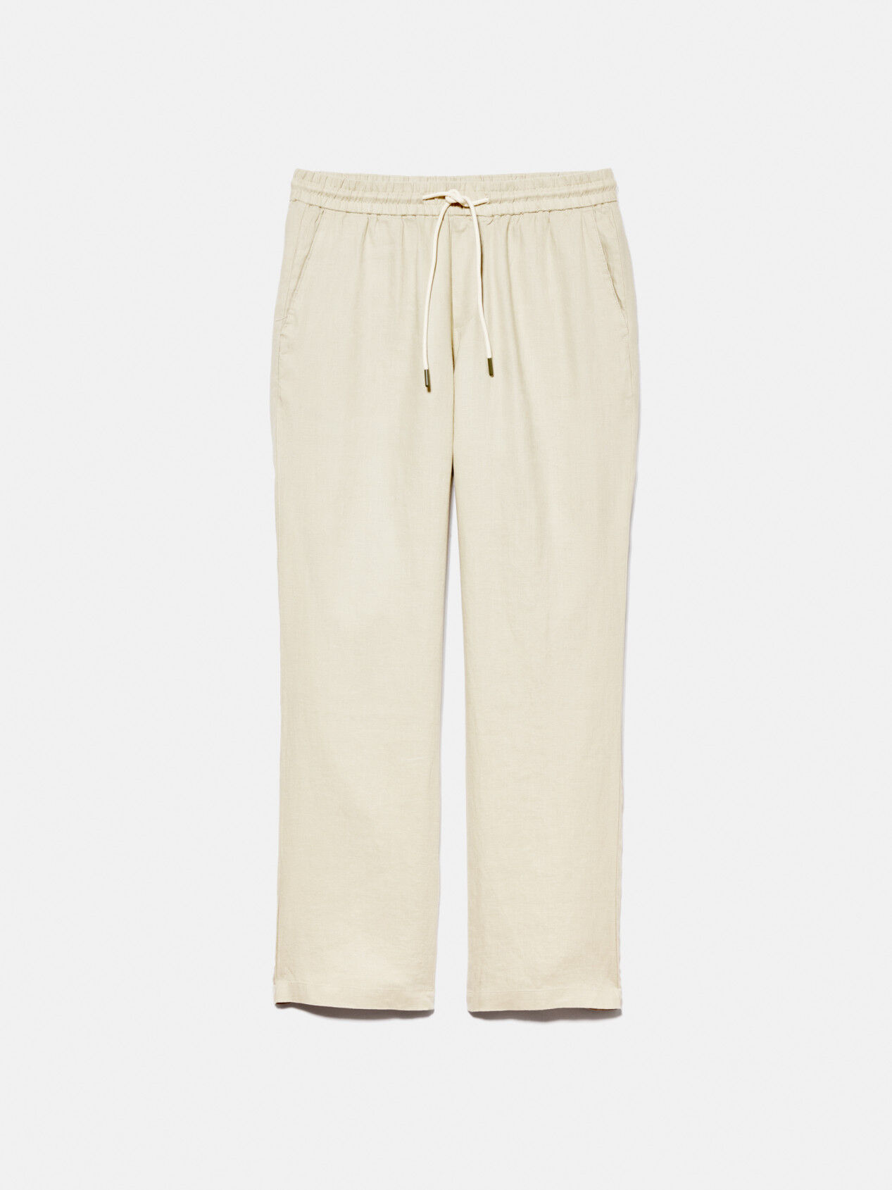 Beige 2025 linen joggers