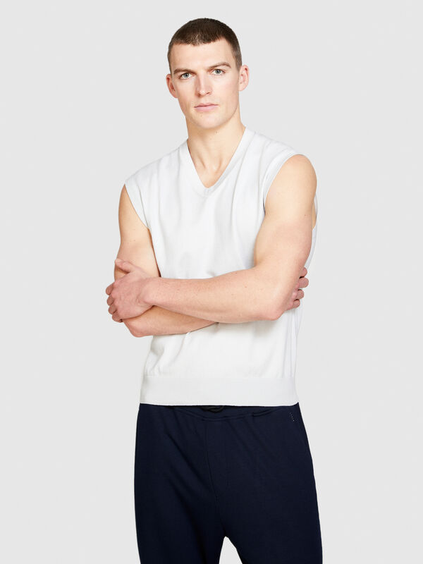 Knit vests - men's v-neck sweaters | Sisley