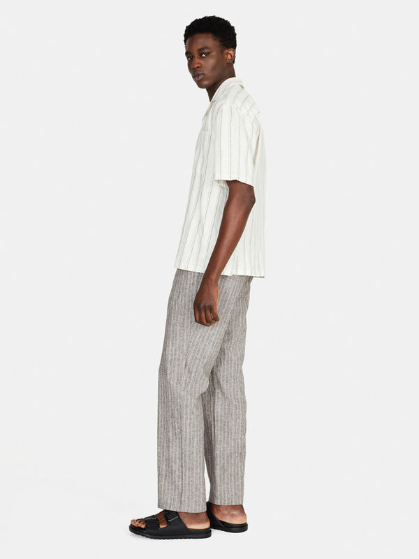 Striped trousers - men's slim fit trousers | Sisley