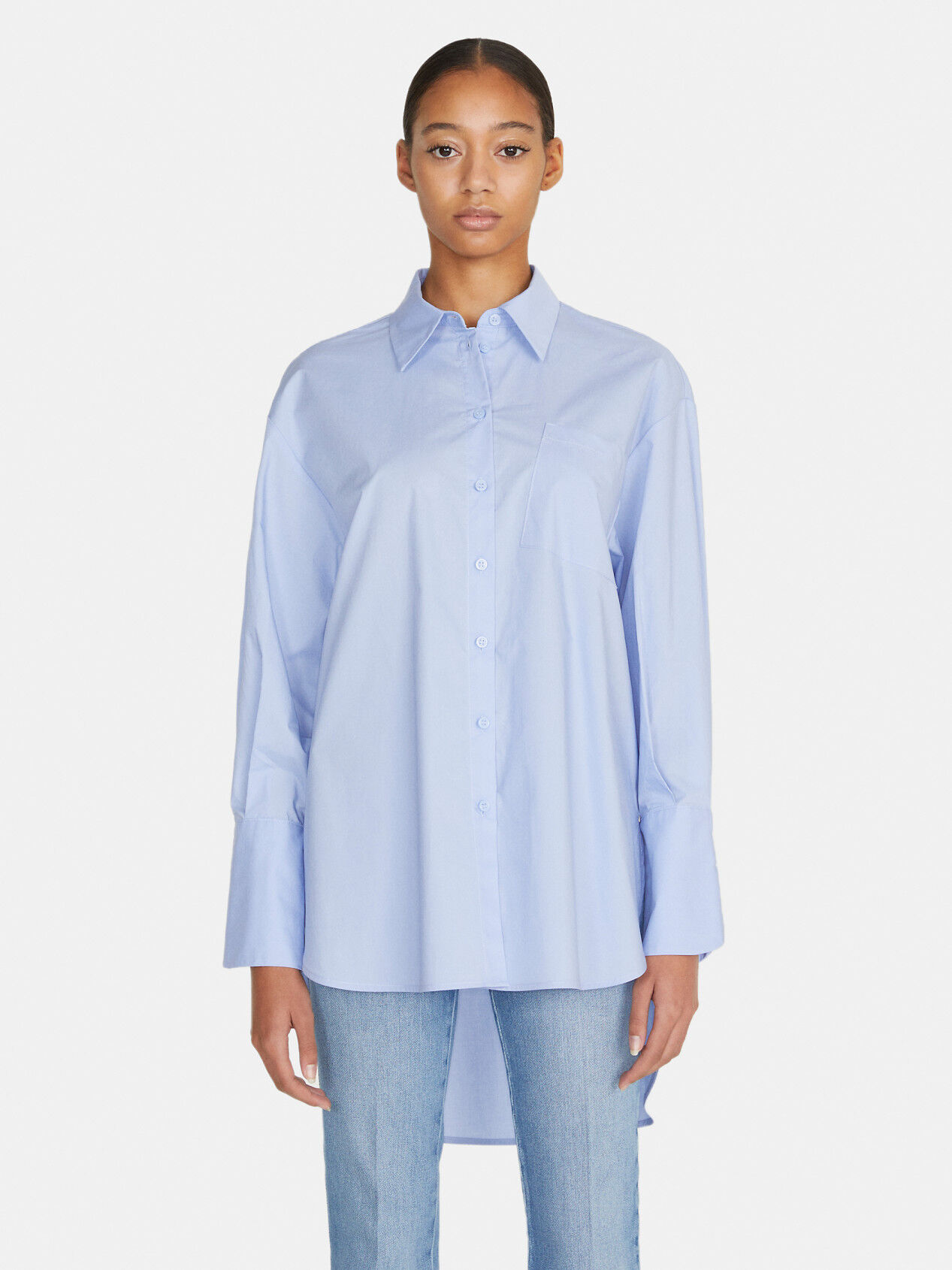 Maison Margiela oversized cotton shirt - Blue
