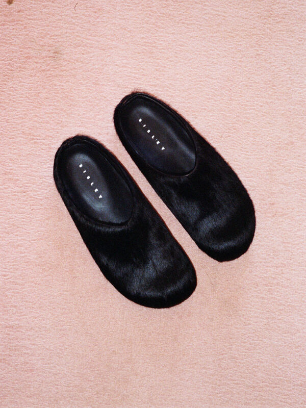 Sabot in pony fur - women's flat shoes | Sisley