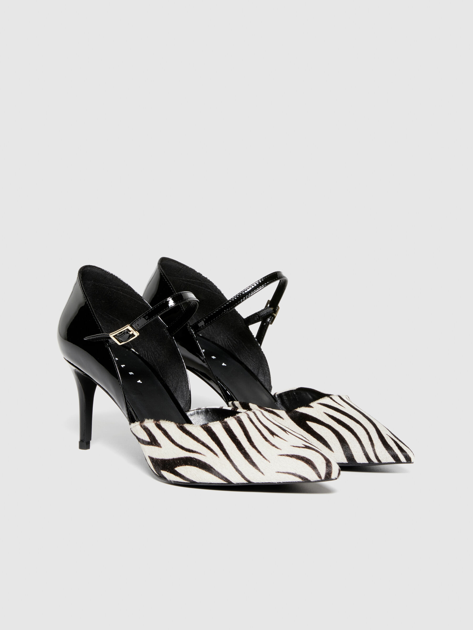 Matisse Chateau Zebra Print Cow Hair Leather Pumps Low Heels Size 6.5  Womens | eBay