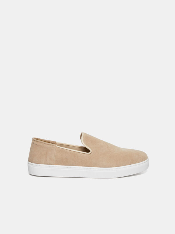 Moccasins in suede leather - men's shoes | Sisley
