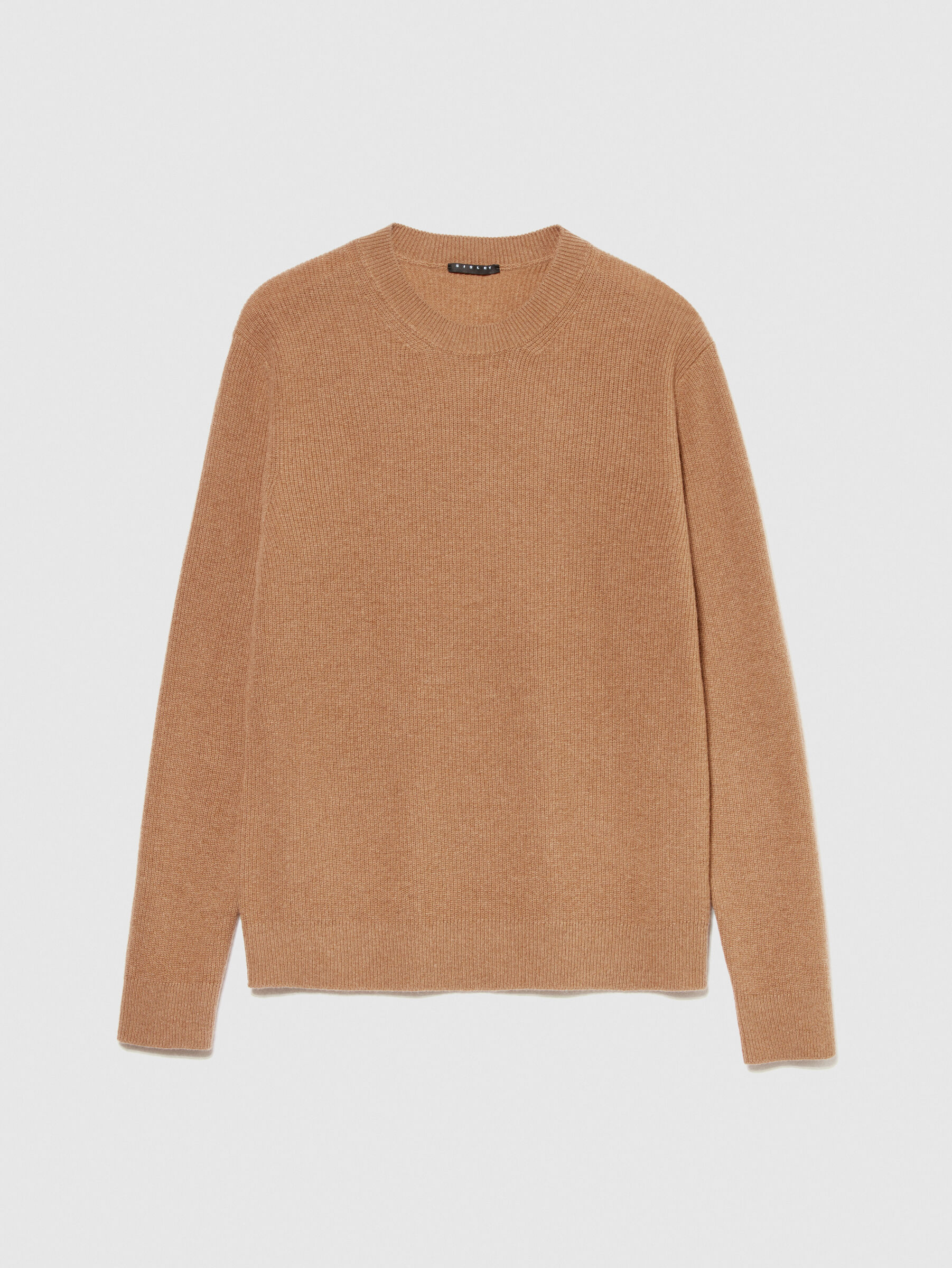 Camel colored crew neck on sale sweater