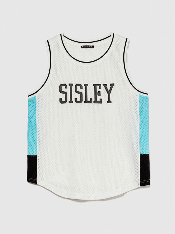 Color block mesh tank top - boys' tank tops | Sisley Young
