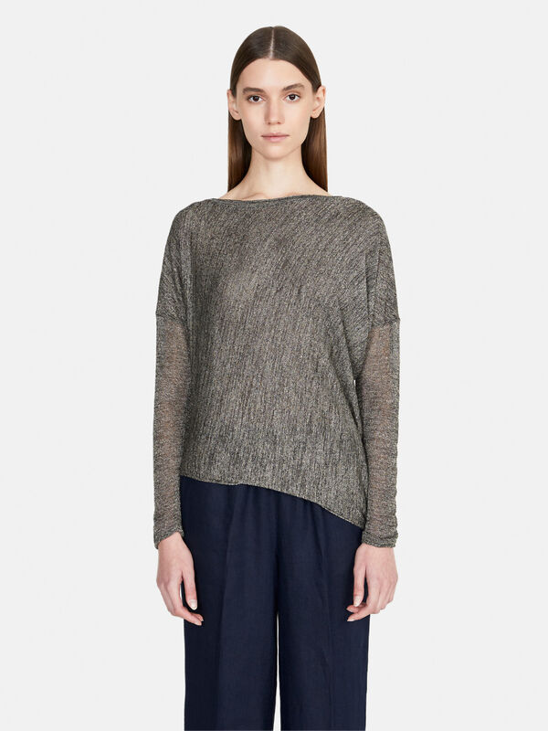 Uneven sweater - women's crew neck sweaters | Sisley