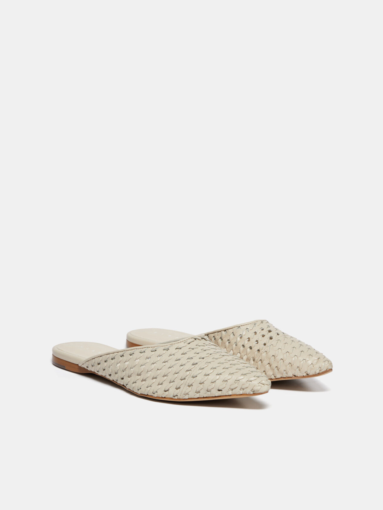 Braided hot sale leather mules