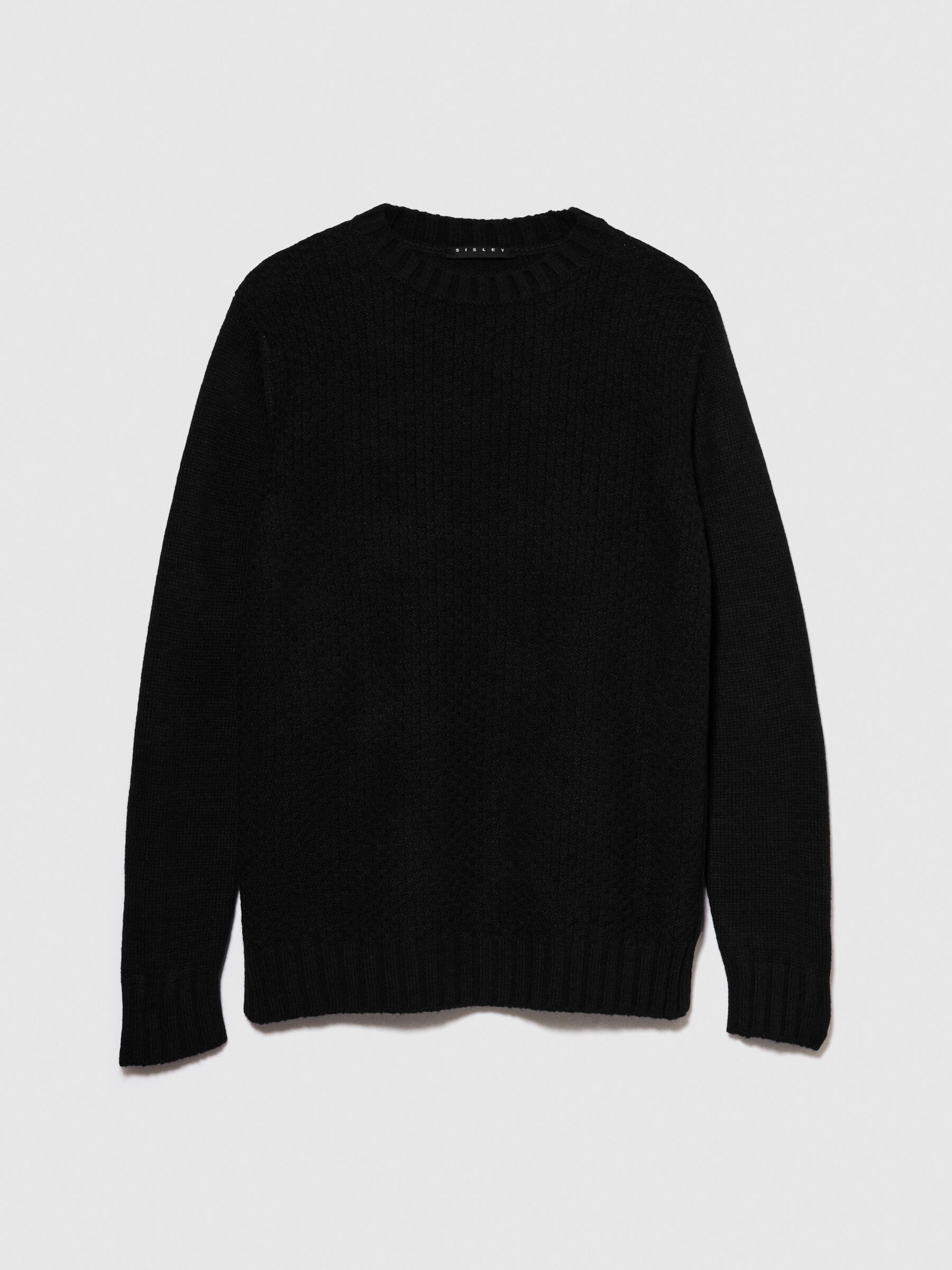 Black knit sweater mens shop