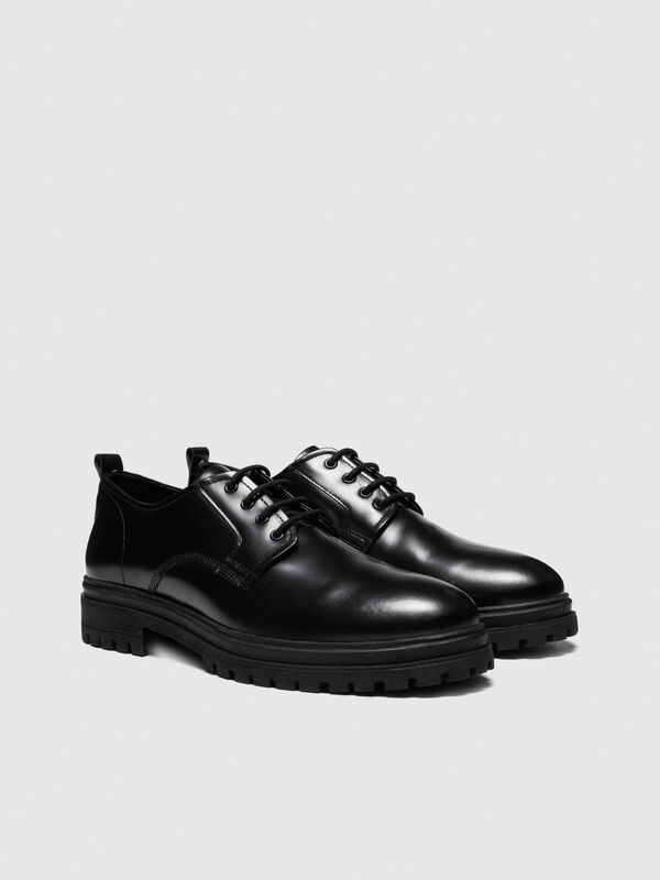 Leather lace-up shoes - men's shoes | Sisley