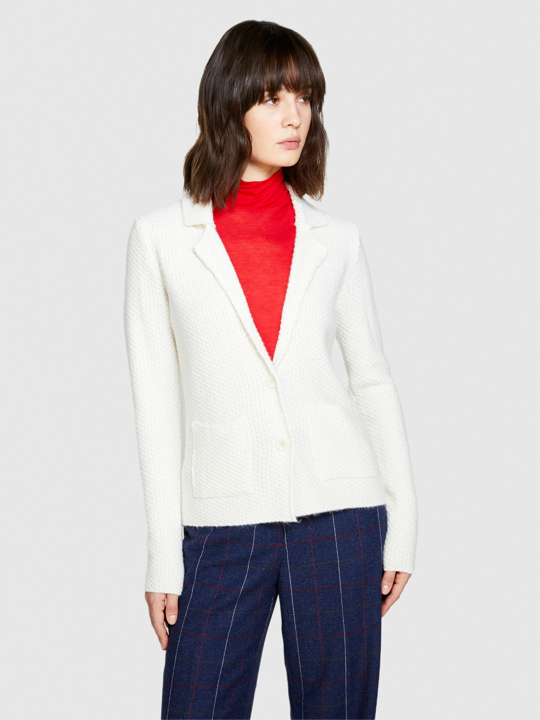 Knit sales cardigan blazer