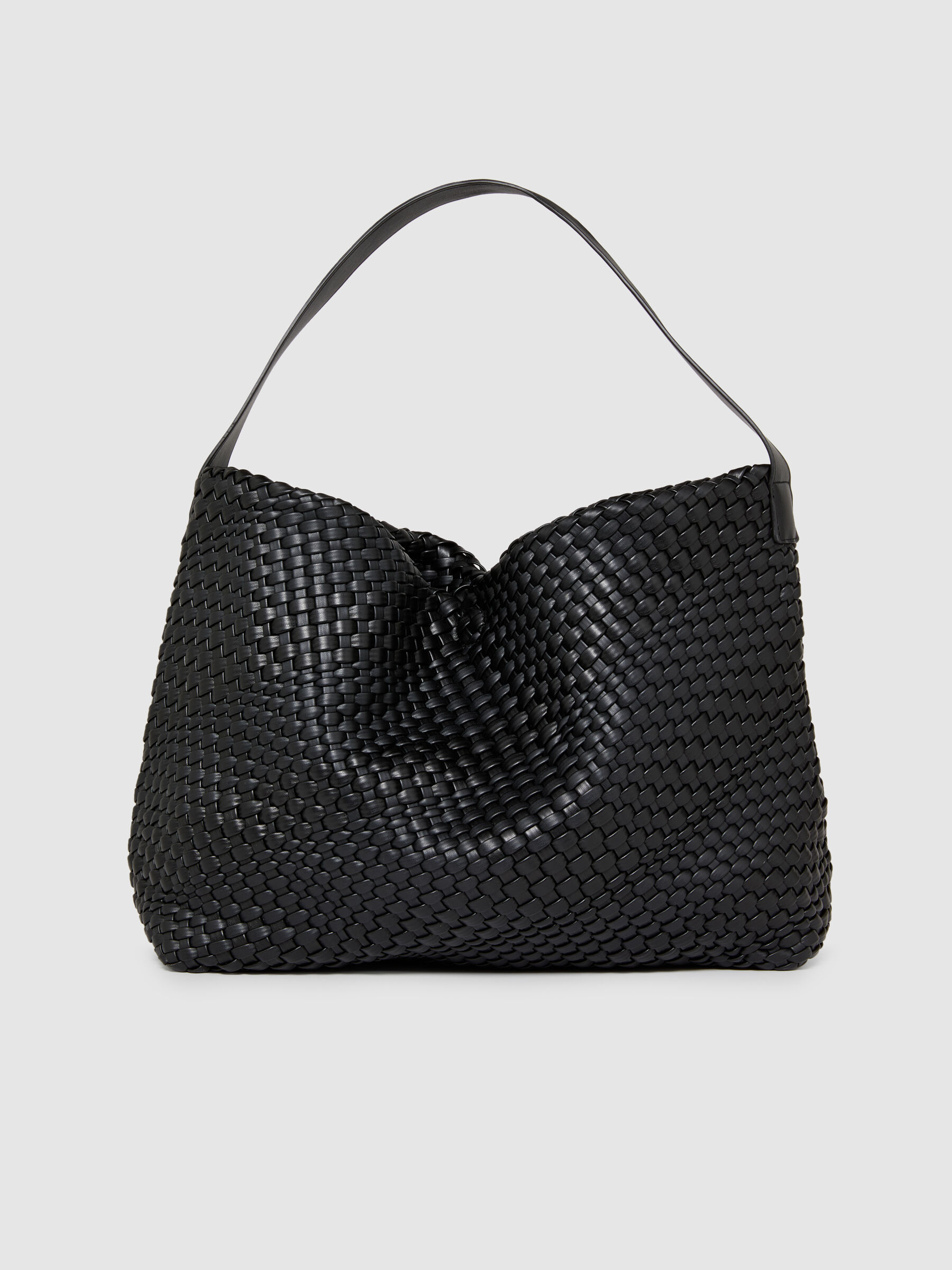 Woven bag Black Sisley