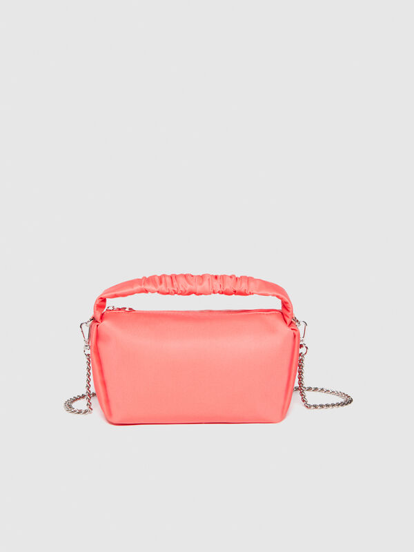 Handbag with rouched handle - women's shoulder and crossbody bags | Sisley