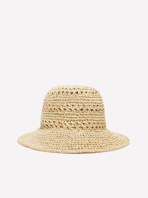 Beige crochet look cloche - women's hats | Sisley