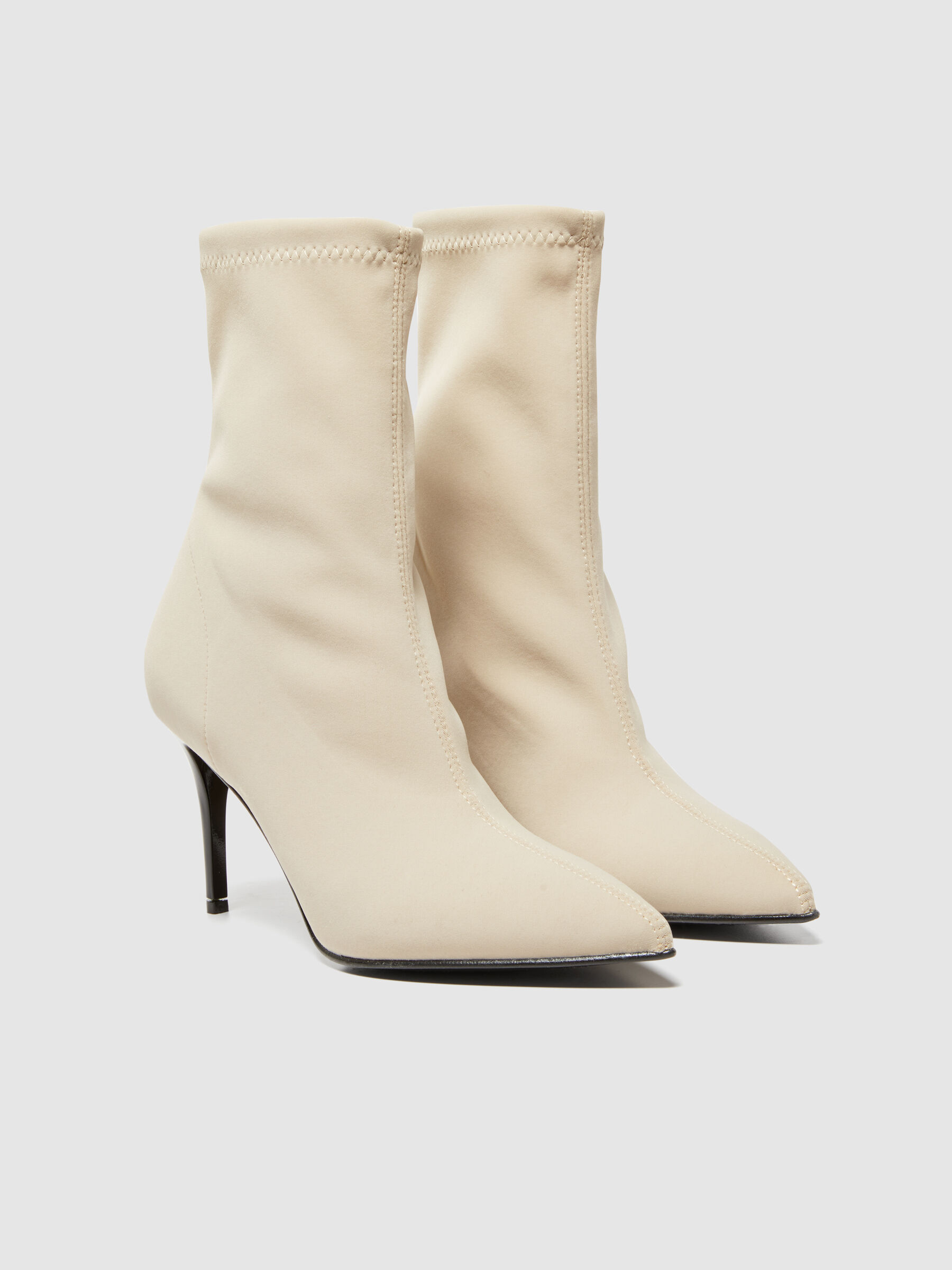 Sock ankle boots Creamy White Sisley
