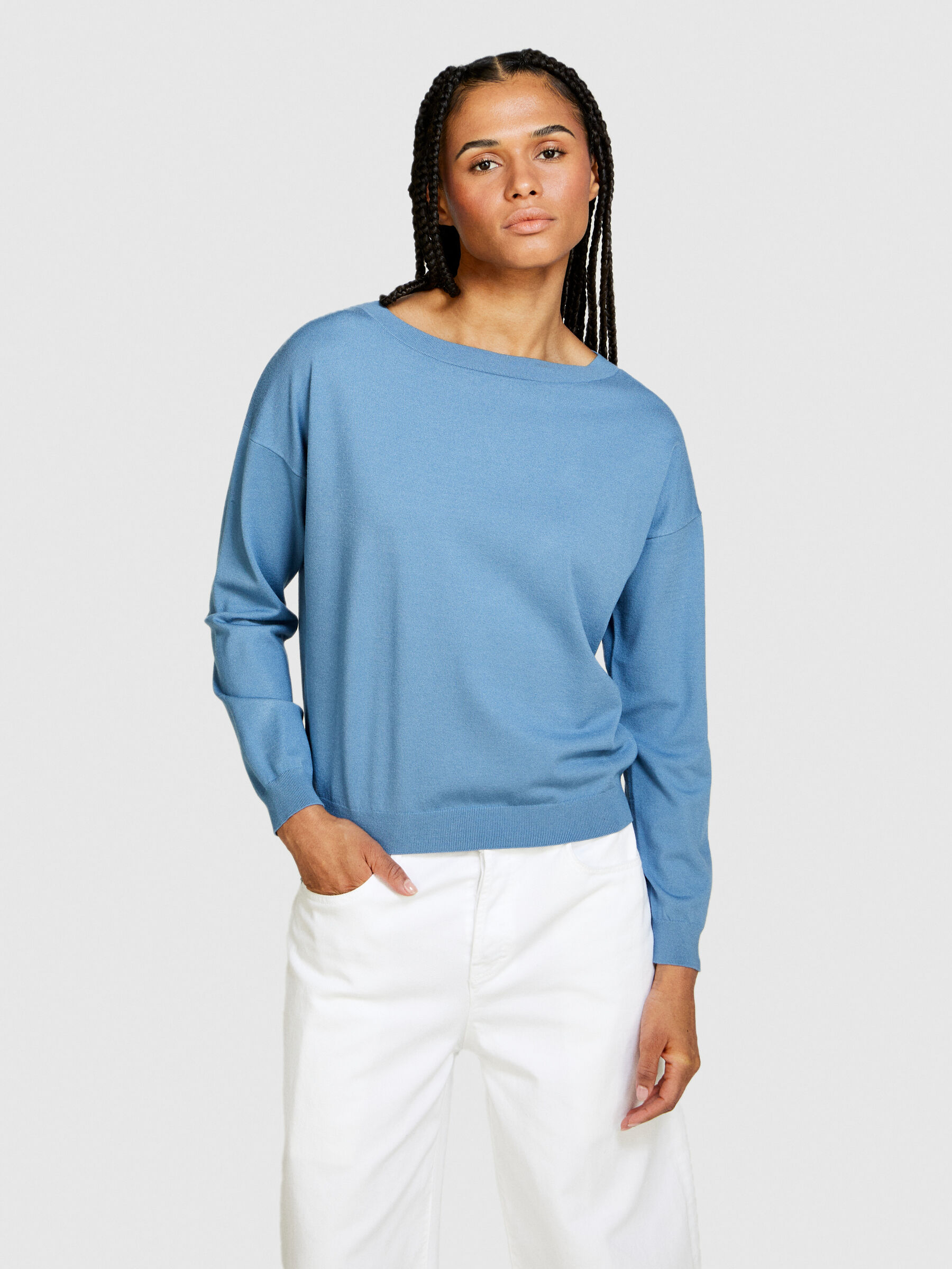 Boat neck sale sweater women's