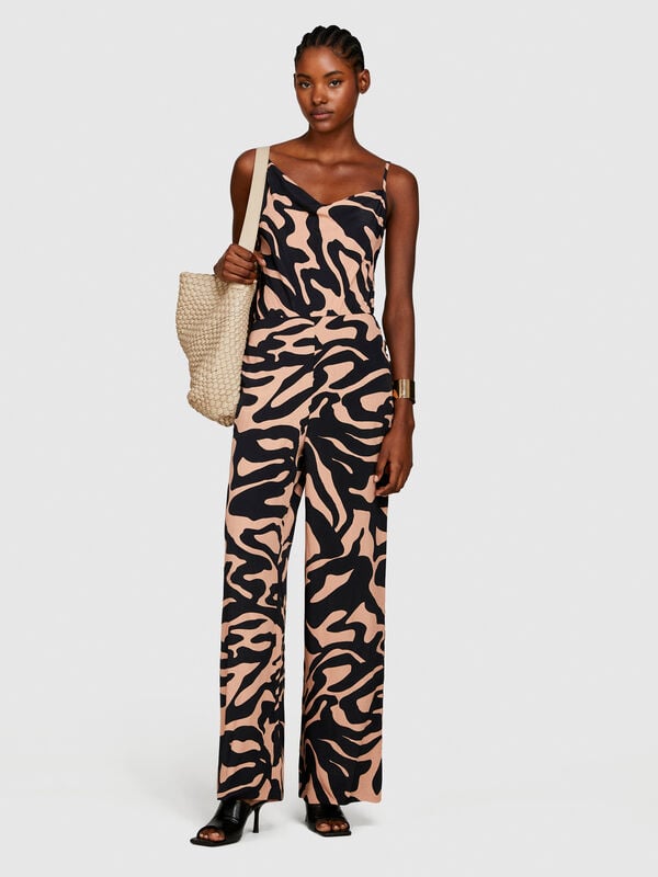 Printed jumpsuit - women's jumpsuits | Sisley