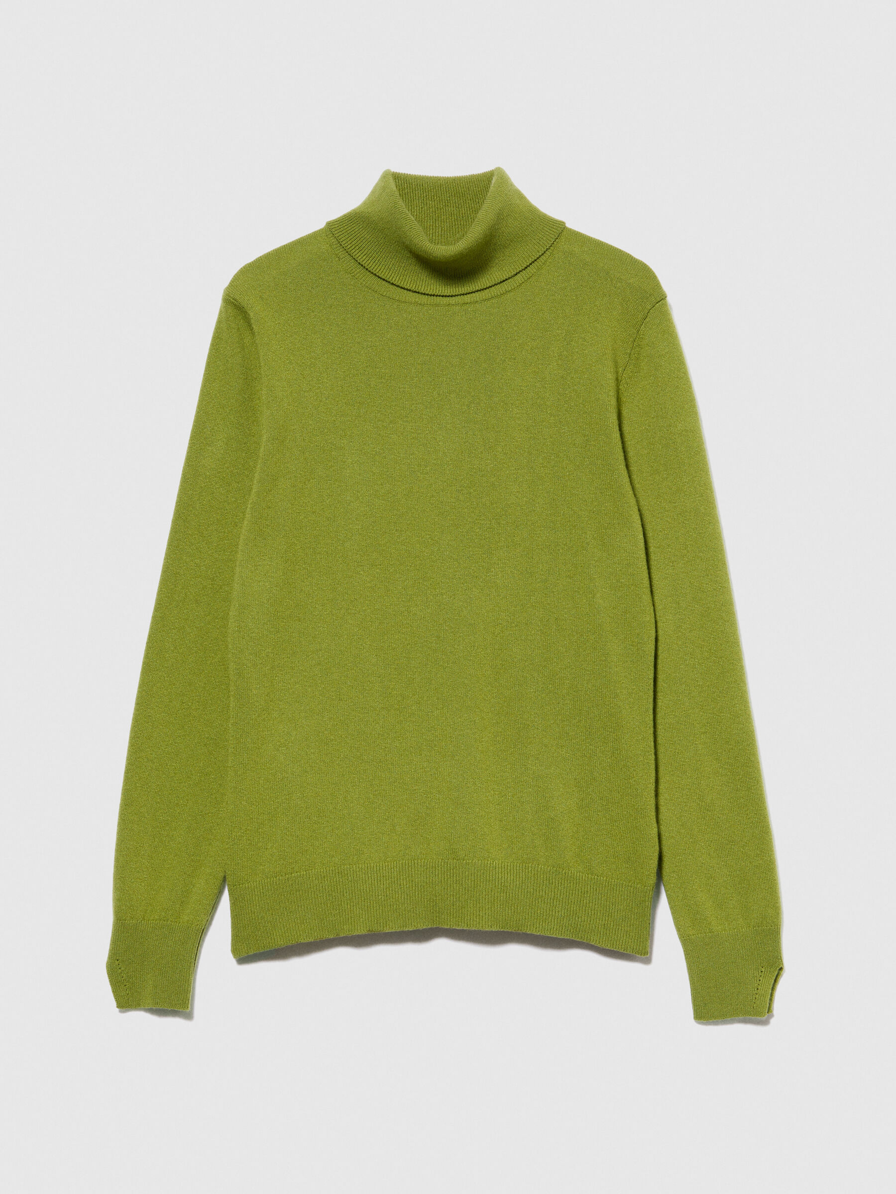 High neck sweater Olive Green Sisley