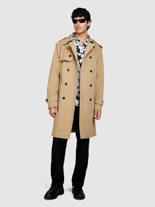Trench coat with belt - men's trench coats | Sisley