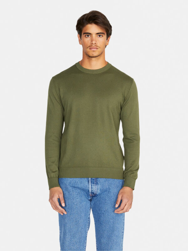 Relaxed fit sweater - men's crew neck sweaters | Sisley