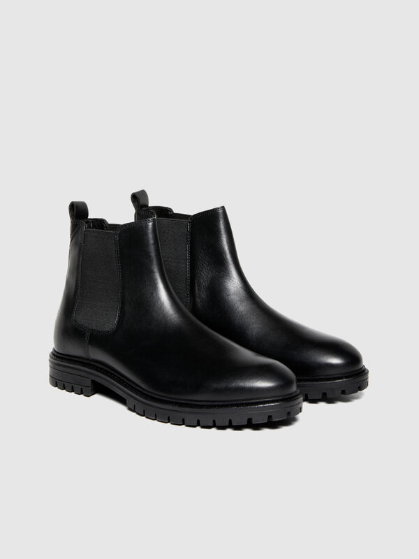 Leather Chelsea boots - men's shoes | Sisley